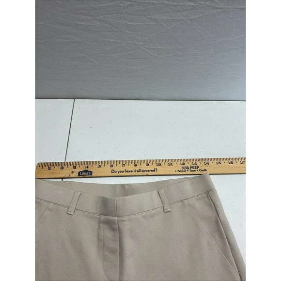 Quince‎ Ultra-Stretch Ponte Straight Leg  Pant in Khaki size M career neutral - Picture 9 of 10